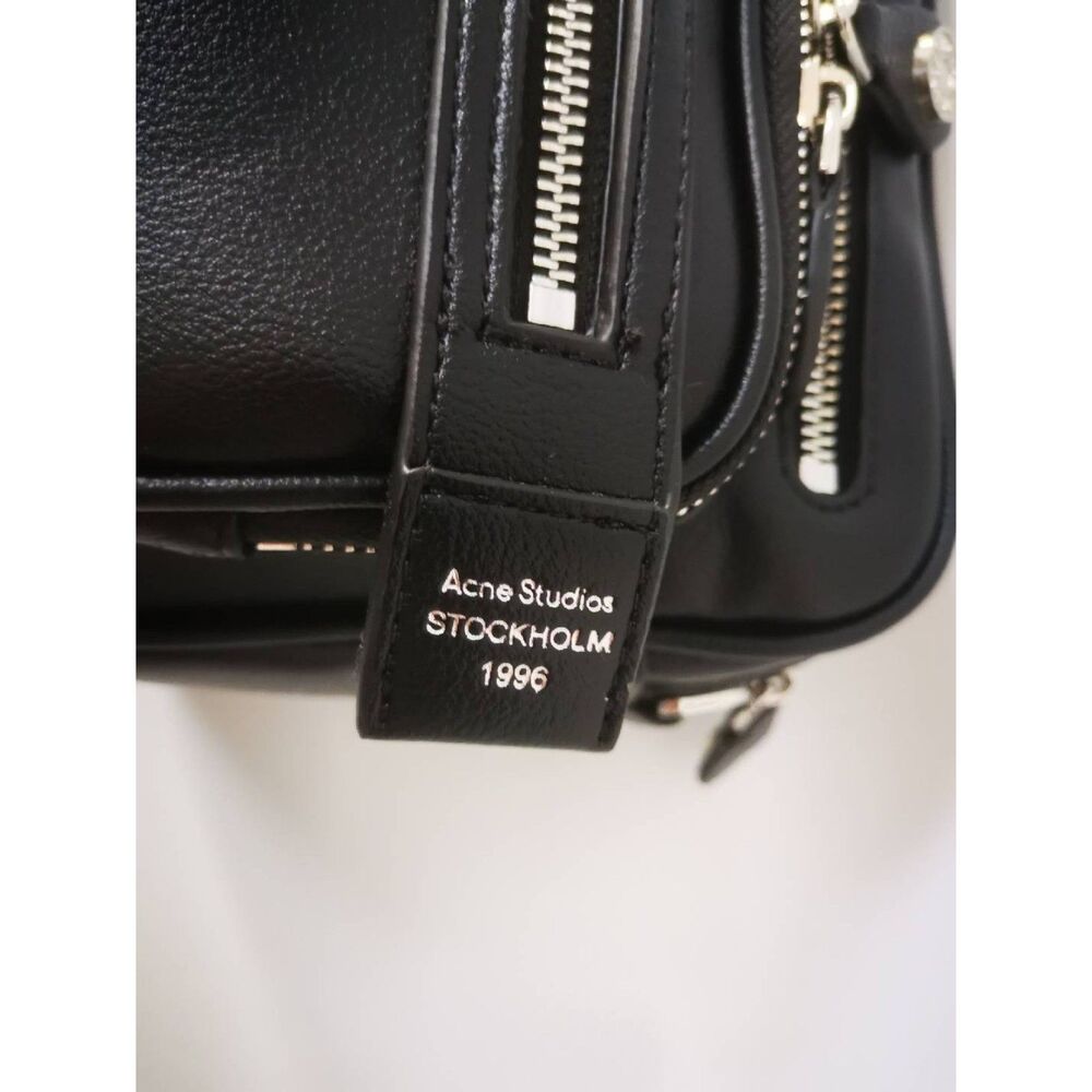 Acne Studios Women's Crossbody Bag Multi-Pocket Black Small Bag - Picture 4 of 6
